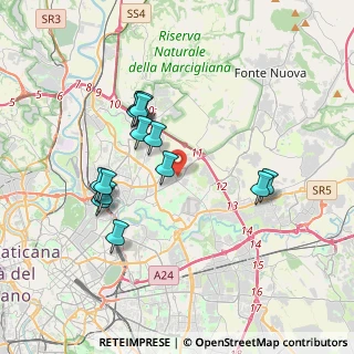 Mappa Via Nomentana, 00156 Roma RM, Italia (3.60143)