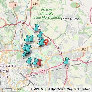 Mappa Via Nomentana, 00156 Roma RM, Italia (3.91313)