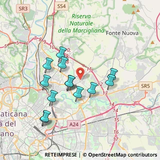 Mappa Via Nomentana, 00156 Roma RM, Italia (3.53786)