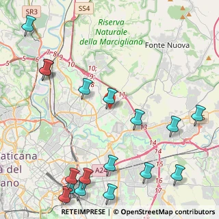 Mappa Via Nomentana, 00156 Roma RM, Italia (6.36118)