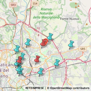 Mappa Via Nomentana, 00156 Roma RM, Italia (5.43071)