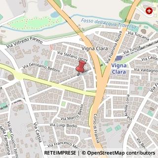 Mappa Via Cesare Ferrero di Cambiano, 82, 00191 Roma, Roma (Lazio)
