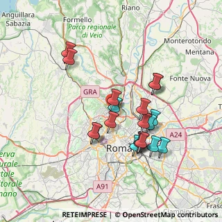 Mappa Via Ferrero di Cambiano Cesare, 00191 Roma RM, Italia (6.96579)