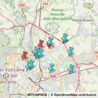 Mappa Via Jacopo Ferretti, 00137 Roma RM, Italia (3.66385)