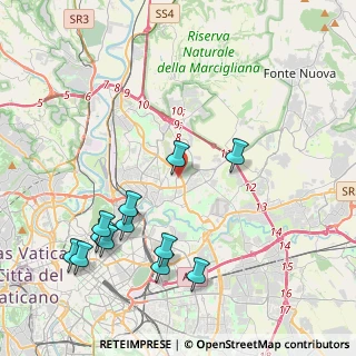 Mappa Via Jacopo Ferretti, 00137 Roma RM, Italia (4.90417)