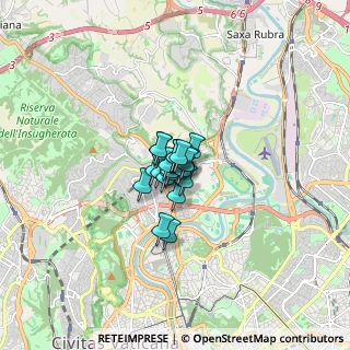 Mappa Via Civitella d'Agliano, 00191 Roma RM, Italia (0.618)