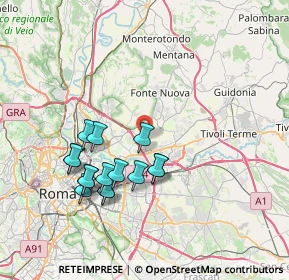 Mappa Via di Sant'Alessandro, 00100 Roma RM, Italia (7.52067)