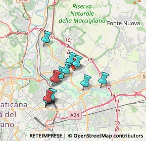 Mappa Via Sibilla Aleramo, 00030 San Cesareo RM, Italia (3.24286)