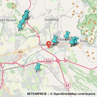 Mappa Str 00019, 00019 Tivoli RM, Italia (4.79167)