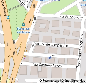 Mappa Via Gaetano Recchi, 00191 Roma RM, Italia (0.02692)