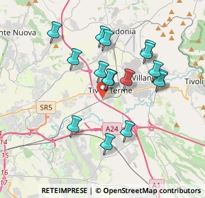 Mappa Via dell'Aeronautica, 00011 Tivoli RM, Italia (3.495)