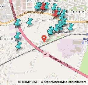 Mappa Via dell'Aeronautica, 00011 Tivoli RM, Italia (0.57407)
