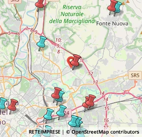 Mappa Via Mario Bonnard, 00137 Roma RM, Italia (6.462)