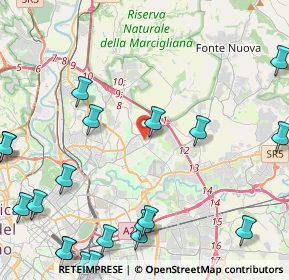 Mappa Via Mario Bonnard, 00137 Roma RM, Italia (6.663)