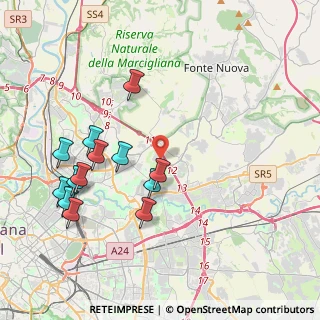 Mappa Via Pier Silverio Leicht, 00156 Roma RM, Italia (4.50846)