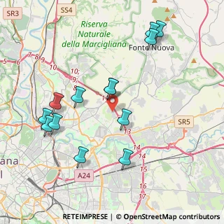 Mappa Via Pier Silverio Leicht, 00156 Roma RM, Italia (4.41923)