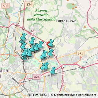 Mappa Via Pier Silverio Leicht, 00156 Roma RM, Italia (3.763)