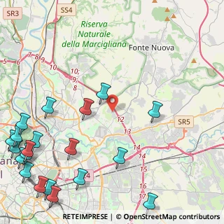 Mappa Via Pier Silverio Leicht, 00156 Roma RM, Italia (7.111)