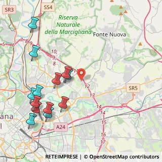Mappa Via Pier Silverio Leicht, 00156 Roma RM, Italia (5.34769)