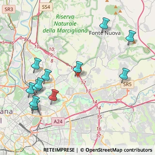 Mappa Via Pier Silverio Leicht, 00156 Roma RM, Italia (5.2025)