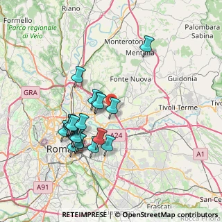 Mappa Via Pier Silverio Leicht, 00156 Roma RM, Italia (7.2875)
