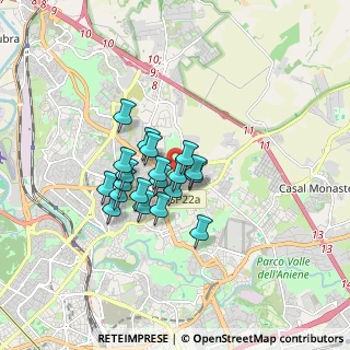 Mappa Via Emilio Cecchi, 00137 Roma RM, Italia (1.2335)