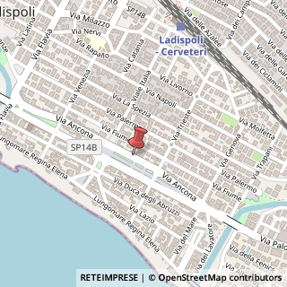 Mappa Via Ancona, 50, 00055 Ladispoli, Roma (Lazio)