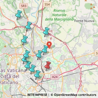 Mappa Via Franco Sacchetti, 00137 Roma RM, Italia (4.80167)
