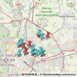 Mappa Via Franco Sacchetti, 00137 Roma RM, Italia (4.05667)