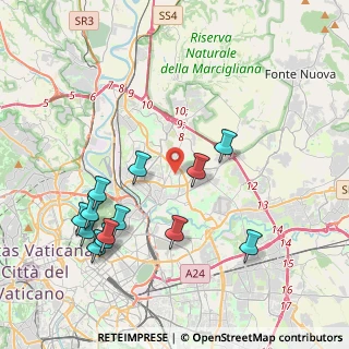 Mappa Via Franco Sacchetti, 00137 Roma RM, Italia (4.64923)