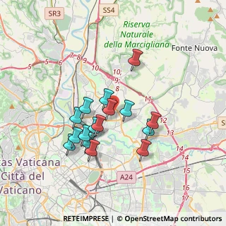 Mappa Via Franco Sacchetti, 00137 Roma RM, Italia (3.17563)