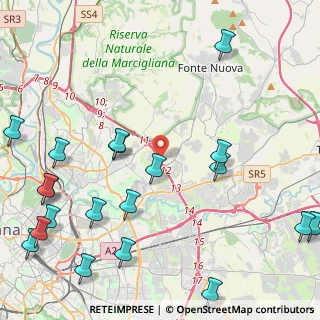 Mappa Circonvallazione Orientale, 00156 Roma RM, Italia (6.38)