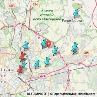 Mappa Via Goffredo Ciaralli, 00156 Roma RM, Italia (4.57231)