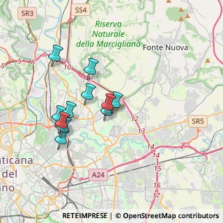 Mappa Via Goffredo Ciaralli, 00156 Roma RM, Italia (3.52818)