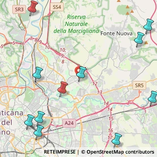 Mappa Via Goffredo Ciaralli, 00156 Roma RM, Italia (7.02)