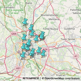 Mappa Via Goffredo Ciaralli, 00156 Roma RM, Italia (6.78813)