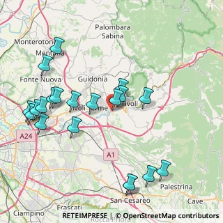 Mappa Via Antonio Marziale, 00019 Tivoli RM, Italia (9.64)