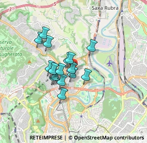 Mappa Via Raffaele Cappelli, 00191 Roma RM, Italia (1.29588)