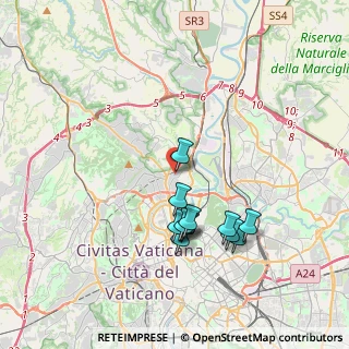 Mappa Via Marostica, 00191 Roma RM, Italia (3.66167)