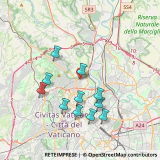 Mappa Via Marostica, 00191 Roma RM, Italia (3.92909)