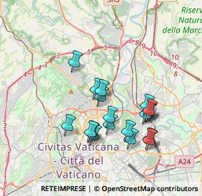 Mappa Via Marostica, 00191 Roma RM, Italia (3.51474)