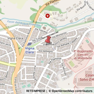 Mappa Via Castelfranco Veneto, 18, 00191 Roma, Roma (Lazio)