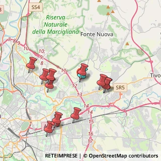 Mappa Via Poppea Sabina, 00131 Roma RM, Italia (3.97538)