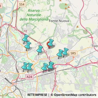 Mappa Via Poppea Sabina, 00131 Roma RM, Italia (3.85909)