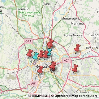 Mappa Via Antonio Silvani, 00139 Roma RM, Italia (7.25167)