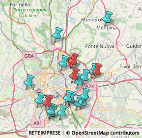 Mappa Via Jaime Pintor, 00137 Roma RM, Italia (8.1725)