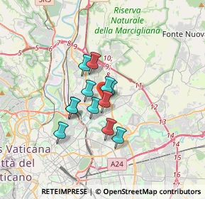 Mappa Via Jaime Pintor, 00137 Roma RM, Italia (2.3625)