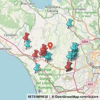 Mappa Via Occioni Onorato, 00054 Fiumicino RM, Italia (7.7875)