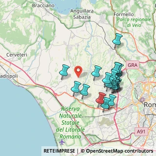 Mappa Via Occioni Onorato, 00054 Fiumicino RM, Italia (7.831)