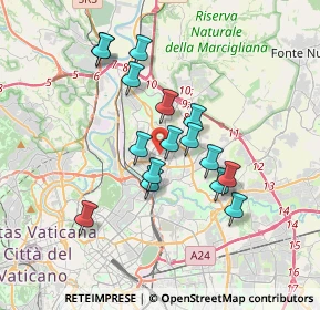 Mappa Piazza degli Euganei, 00139 Roma RM, Italia (3.20125)